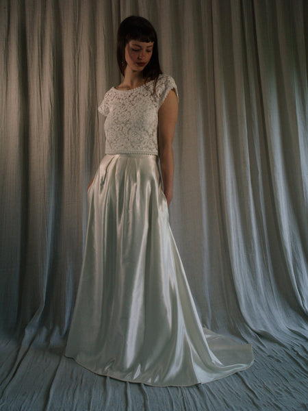 'Ellie' Hemp/silk bridal skirt