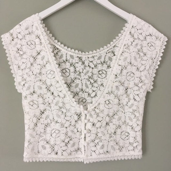 'Sylvie' low back lace top