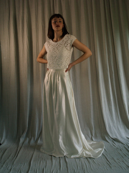 'Ellie' Hemp/silk bridal skirt