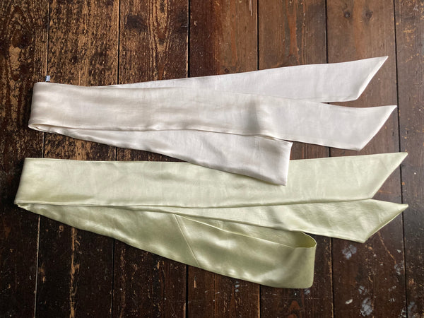 hemp/silk sash