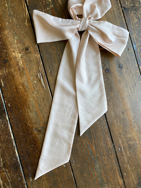 pink organic cotton/silk sash