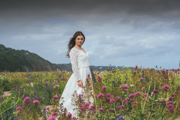 'Zoe' Cotton lace cardigan