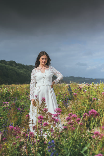'Zoe' Cotton lace cardigan